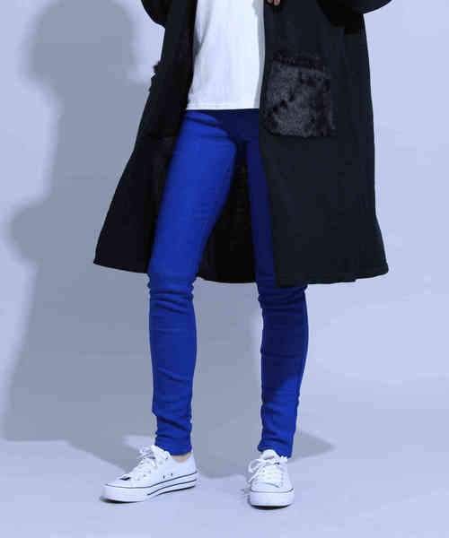 aimoha（アイモハ）の「ハイウエストストレッチ美脚スキニーレギンスパンツ[裏起毛] (AW)（レギンス/スパッツ・レディース・ブラック/ネイビー/グレー/カーキ/ダークグリーン/レッド/ブルー/マルーン・SMALL/MEDIUM/LARGE/X-LARGE/XX-LARGE/XXX-LARGE/XXXX-LARGE）」の6枚目の写真