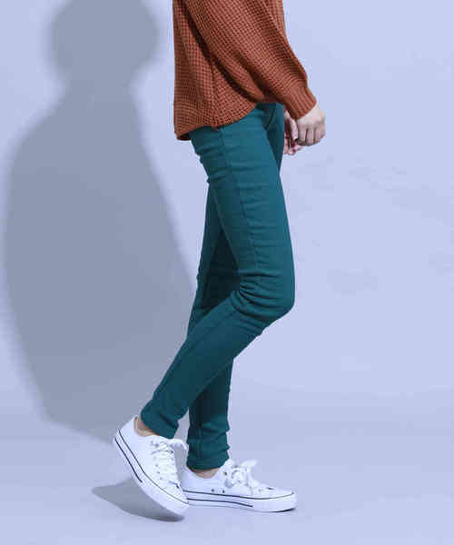 aimoha（アイモハ）の「ハイウエストストレッチ美脚スキニーレギンスパンツ[裏起毛] (AW)（レギンス/スパッツ・レディース・ブラック/ネイビー/グレー/カーキ/ダークグリーン/レッド/ブルー/マルーン・SMALL/MEDIUM/LARGE/X-LARGE/XX-LARGE/XXX-LARGE/XXXX-LARGE）」の12枚目の写真