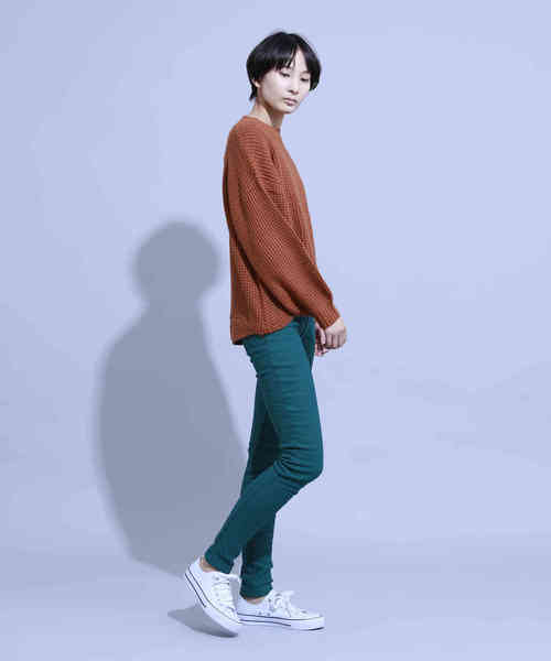 aimoha（アイモハ）の「ハイウエストストレッチ美脚スキニーレギンスパンツ[裏起毛] (AW)（レギンス/スパッツ・レディース・ブラック/ネイビー/グレー/カーキ/ダークグリーン/レッド/ブルー/マルーン・SMALL/MEDIUM/LARGE/X-LARGE/XX-LARGE/XXX-LARGE/XXXX-LARGE）」の11枚目の写真