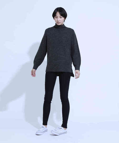 aimoha（アイモハ）の「ハイウエストストレッチ美脚スキニーレギンスパンツ[裏起毛] (AW)（レギンス/スパッツ・レディース・ブラック/ネイビー/グレー/カーキ/ダークグリーン/レッド/ブルー/マルーン・SMALL/MEDIUM/LARGE/X-LARGE/XX-LARGE/XXX-LARGE/XXXX-LARGE）」の19枚目の写真