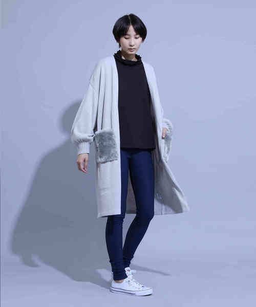 aimoha（アイモハ）の「ハイウエストストレッチ美脚スキニーレギンスパンツ[裏起毛] (AW)（レギンス/スパッツ・レディース・ブラック/ネイビー/グレー/カーキ/ダークグリーン/レッド/ブルー/マルーン・SMALL/MEDIUM/LARGE/X-LARGE/XX-LARGE/XXX-LARGE/XXXX-LARGE）」の15枚目の写真