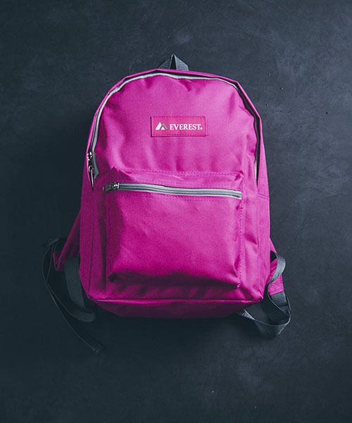 EVEREST（エベレスト）の「【EVEREST/エベレスト】BASIC BACKPACK/ベーシックバックパック（バックパック/リュック・レディース・ホワイト/チャコールグレー/ブラック/ダークグリーン/パープル/ネイビー/ブラウン/グレー/レッド/オリーブ/カーキ/ピンク/ターコイズブルー/ブルー/ライトピンク/ダークパープル/ブルーグリーン/レモンイエロー/ライトグリーン/コーラルピンク/イエロー/ライム/オレンジ/アクア/オレンジ系その他/エメラルド/ピンク系その他・FREE）」の22枚目の写真