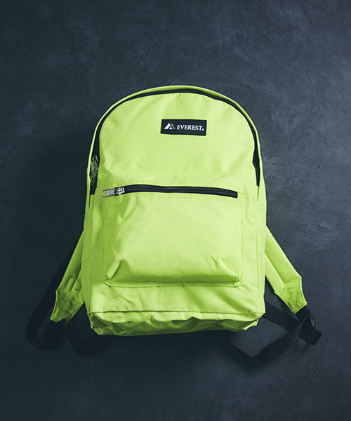 EVEREST（エベレスト）の「【EVEREST/エベレスト】BASIC BACKPACK/ベーシックバックパック（バックパック/リュック・レディース・ホワイト/チャコールグレー/ブラック/ダークグリーン/パープル/ネイビー/ブラウン/グレー/レッド/オリーブ/カーキ/ピンク/ターコイズブルー/ブルー/ライトピンク/ダークパープル/ブルーグリーン/レモンイエロー/ライトグリーン/コーラルピンク/イエロー/ライム/オレンジ/アクア/オレンジ系その他/エメラルド/ピンク系その他・FREE）」の9枚目の写真