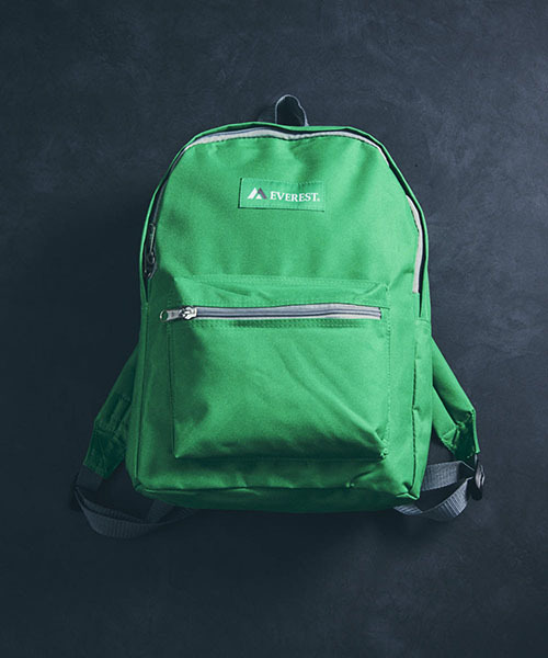 EVEREST（エベレスト）の「【EVEREST/エベレスト】BASIC BACKPACK/ベーシックバックパック（バックパック/リュック・レディース・ホワイト/チャコールグレー/ブラック/ダークグリーン/パープル/ネイビー/ブラウン/グレー/レッド/オリーブ/カーキ/ピンク/ターコイズブルー/ブルー/ライトピンク/ダークパープル/ブルーグリーン/レモンイエロー/ライトグリーン/コーラルピンク/イエロー/ライム/オレンジ/アクア/オレンジ系その他/エメラルド/ピンク系その他・FREE）」の11枚目の写真