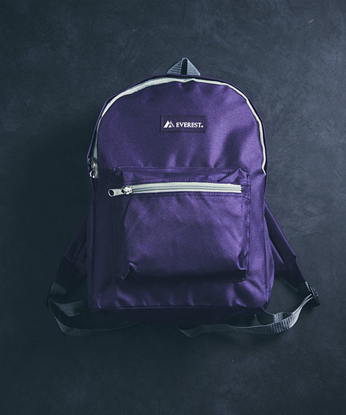 EVEREST（エベレスト）の「【EVEREST/エベレスト】BASIC BACKPACK/ベーシックバックパック（バックパック/リュック・レディース・ホワイト/チャコールグレー/ブラック/ダークグリーン/パープル/ネイビー/ブラウン/グレー/レッド/オリーブ/カーキ/ピンク/ターコイズブルー/ブルー/ライトピンク/ダークパープル/ブルーグリーン/レモンイエロー/ライトグリーン/コーラルピンク/イエロー/ライム/オレンジ/アクア/オレンジ系その他/エメラルド/ピンク系その他・FREE）」の18枚目の写真