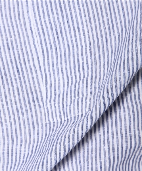 NANO universe（ナノユニバース）の「LOLO(ロロ)/ 定番プルオーバー STリネン（シャツ/ブラウス・メンズ・ブルー/その他1・MEDIUM/LARGE）」の9枚目の写真