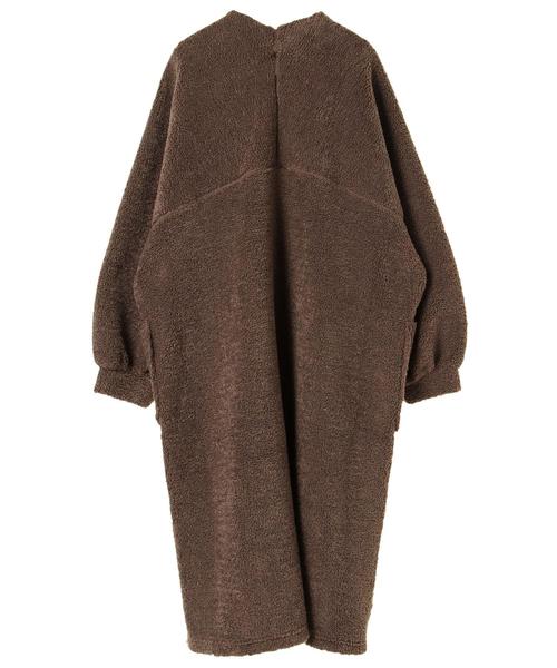 AMERICAN HOLIC（アメリカンホリック）の「・ボアロングコーディガン（カーディガン/ボレロ・レディース・チャコールグレー/モカ・FREE）」の7枚目の写真