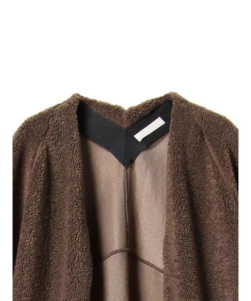 AMERICAN HOLIC（アメリカンホリック）の「・ボアロングコーディガン（カーディガン/ボレロ・レディース・チャコールグレー/モカ・FREE）」の6枚目の写真