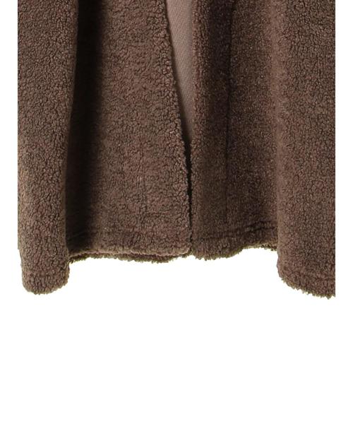 AMERICAN HOLIC（アメリカンホリック）の「・ボアロングコーディガン（カーディガン/ボレロ・レディース・チャコールグレー/モカ・FREE）」の12枚目の写真