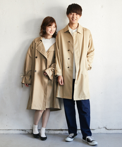 PairPair（ペアペア）の「袖リボンビッグトレンチコート（トレンチコート・レディース・ライトベージュ/モカ/スモークピンク・FREE）」の11枚目の写真