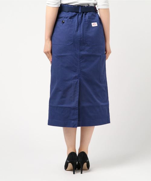 DANTON（ダントン）の「【DANTON / ダントン】FRENCH WORK SERGE SKIRT（スカート・レディース・ベージュ/ブルー・36）」の4枚目の写真