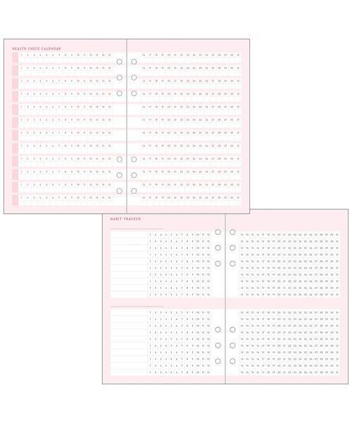 MARK'S（マークス）の「システム手帳 A5正寸 リフィル ガールズノートセット（手帳/メモ帳・レディース・ピンク・FREE）」の3枚目の写真