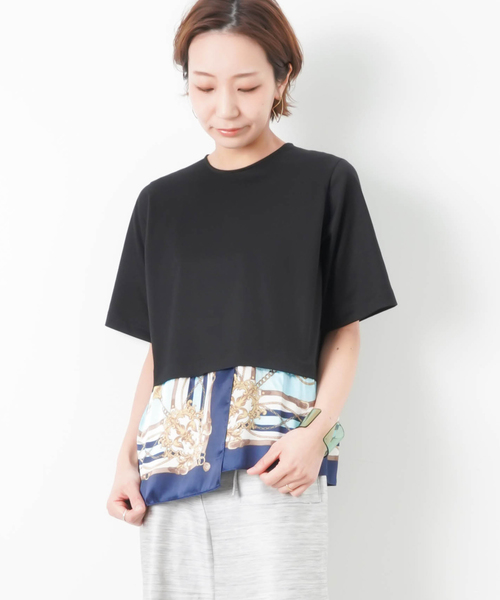 traumerei トロイメライ スカーフドッキングTee traumerei トロイメライ スカーフドッキングTee