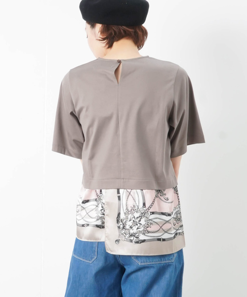 traumerei トロイメライ スカーフドッキングTee traumerei トロイメライ スカーフドッキングTee