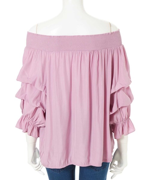 fifth（フィフス）の「ボリュームスリーブオフショルブラウス（シャツ/ブラウス・レディース・パープル/ホワイト/ブラック・MEDIUM）」の13枚目の写真