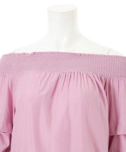 fifth（フィフス）の「ボリュームスリーブオフショルブラウス（シャツ/ブラウス・レディース・パープル/ホワイト/ブラック・MEDIUM）」の5枚目の写真