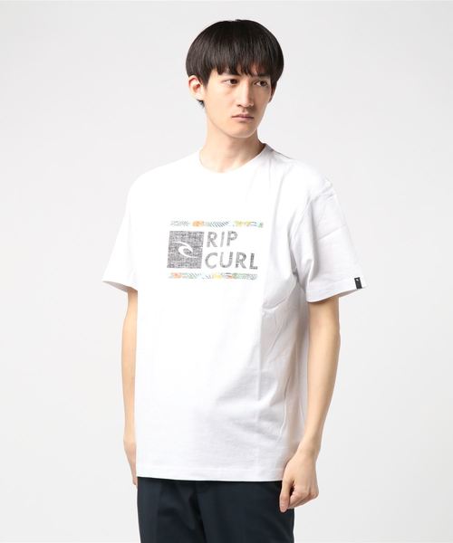 rip curl(リップカール)の「半袖Tシャツ RIP CURL T01-202(Tシャツ/カットソー・メンズ・ホワイト/ブラック・M/L/XL)」の1枚目の写真