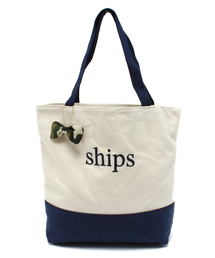 SHIPS for women | バイカラー エコバッグ(L)★(トートバッグ)