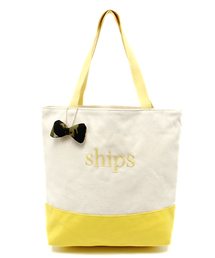 SHIPS for women | バイカラー エコバッグ(L)(トートバッグ)