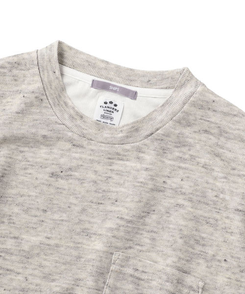 SHIPS(シップス)の「SU: ヨーロピアンリネン ボックス ポケット Tシャツ(Tシャツ/カットソー・メンズ・ブラック/ネイビー/グレー/グリーン・SMALL/MEDIUM/LARGE)」の5枚目の写真