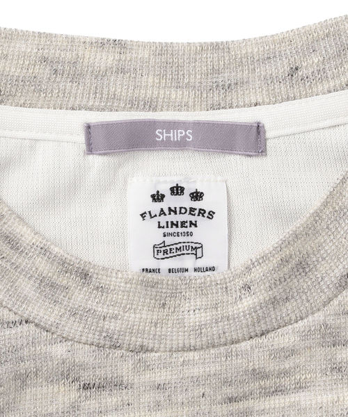 SHIPS(シップス)の「SU: ヨーロピアンリネン ボックス ポケット Tシャツ(Tシャツ/カットソー・メンズ・ブラック/ネイビー/グレー/グリーン・SMALL/MEDIUM/LARGE)」の15枚目の写真