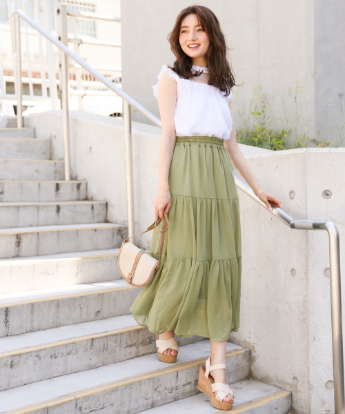 Heather(ヘザー)の「チュールキリカエブラウス 839765(シャツ/ブラウス・レディース・ホワイト/ブラック/ベージュ・FREE)」の4枚目の写真