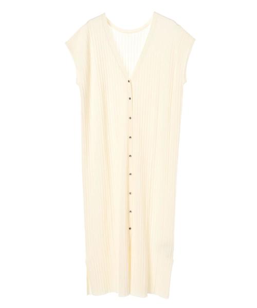 YECCA VECCA（イェッカヴェッカ）の「・UVカットウォッシャブル2wayワンピース●（ワンピース・レディース・ブラック/ブラウン/オフホワイト/グリーン・FREE）」の5枚目の写真