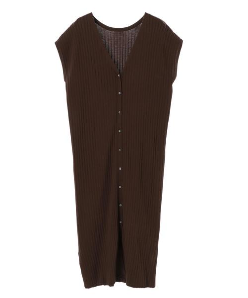 YECCA VECCA（イェッカヴェッカ）の「・UVカットウォッシャブル2wayワンピース●（ワンピース・レディース・ブラック/ブラウン/オフホワイト/グリーン・FREE）」の7枚目の写真