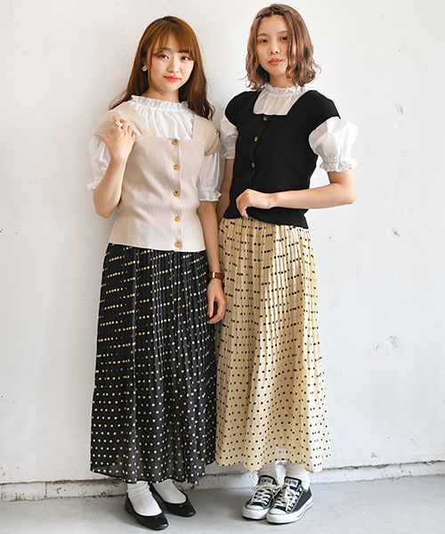 PairPair(ペアペア)の「リブニットビスチェ(ニット/セーター・レディース・ブラック/ベージュ/オレンジ系その他・FREE)」の22枚目の写真