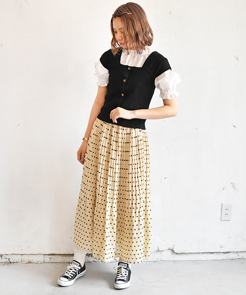 PairPair(ペアペア)の「リブニットビスチェ(ニット/セーター・レディース・ブラック/ベージュ/オレンジ系その他・FREE)」の15枚目の写真