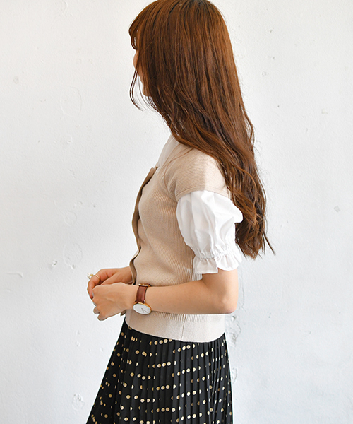 PairPair(ペアペア)の「リブニットビスチェ(ニット/セーター・レディース・ブラック/ベージュ/オレンジ系その他・FREE)」の19枚目の写真