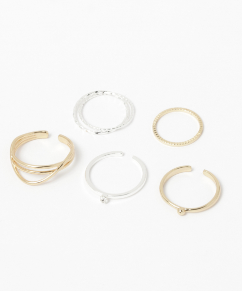 GLOBAL WORK（グローバルワーク）の「10セットリングFW/843093（リング・レディース・ホワイト/ゴールド/その他/ライトイエロー・FREE）」の16枚目の写真