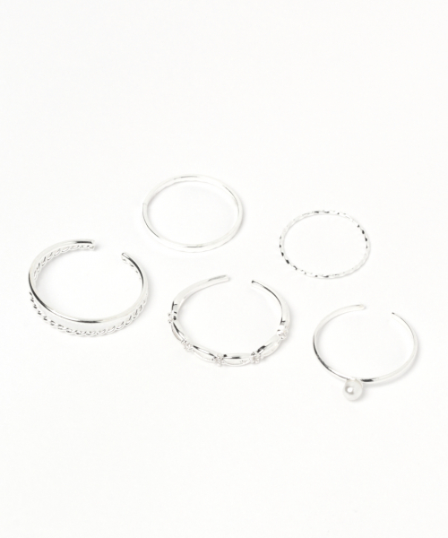 GLOBAL WORK（グローバルワーク）の「10セットリングFW/843093（リング・レディース・ホワイト/ゴールド/その他/ライトイエロー・FREE）」の14枚目の写真