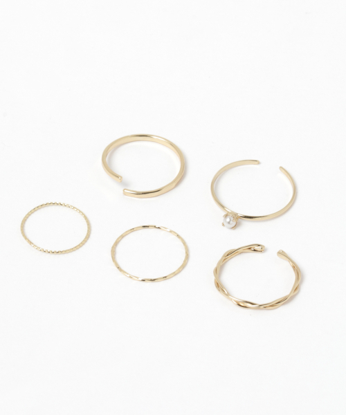 GLOBAL WORK（グローバルワーク）の「10セットリングFW/843093（リング・レディース・ホワイト/ゴールド/その他/ライトイエロー・FREE）」の12枚目の写真