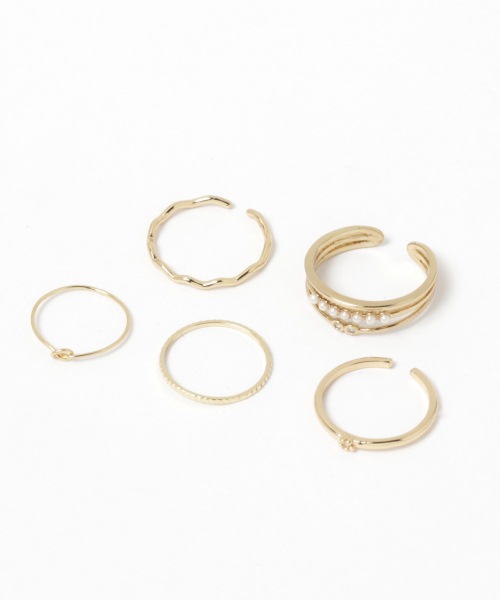 GLOBAL WORK（グローバルワーク）の「10セットリングFW/843093（リング・レディース・ホワイト/ゴールド/その他/ライトイエロー・FREE）」の11枚目の写真