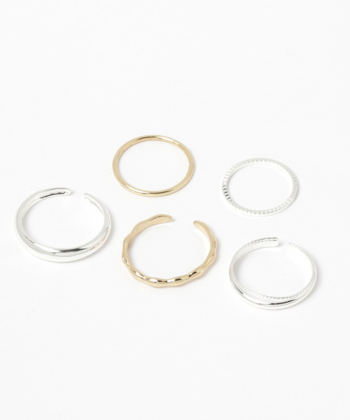 GLOBAL WORK（グローバルワーク）の「10セットリングFW/843093（リング・レディース・ホワイト/ゴールド/その他/ライトイエロー・FREE）」の20枚目の写真