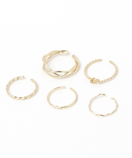 GLOBAL WORK（グローバルワーク）の「10セットリングFW/843093（リング・レディース・ホワイト/ゴールド/その他/ライトイエロー・FREE）」の21枚目の写真