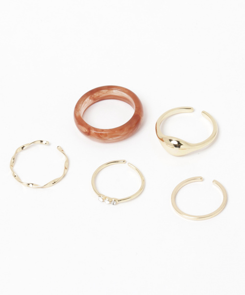 GLOBAL WORK（グローバルワーク）の「10セットリングFW/843093（リング・レディース・ホワイト/ゴールド/その他/ライトイエロー・FREE）」の22枚目の写真