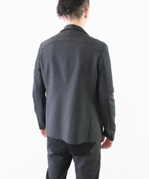 ATTACHMENT（アタッチメント）の「Ry/Nyストレッチポンチ　３Bジャケット（テーラードジャケット・メンズ・グレー系その他/ブラック・2/3/1）」の14枚目の写真