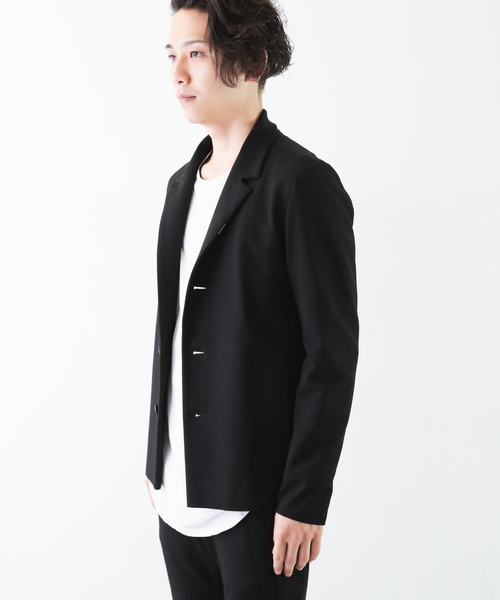 ATTACHMENT（アタッチメント）の「Ry/Nyストレッチポンチ　３Bジャケット（テーラードジャケット・メンズ・グレー系その他/ブラック・2/3/1）」の21枚目の写真