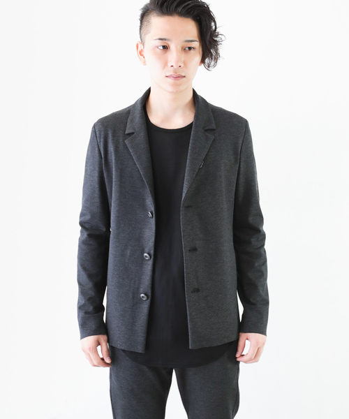 ATTACHMENT（アタッチメント）の「Ry/Nyストレッチポンチ　３Bジャケット（テーラードジャケット・メンズ・グレー系その他/ブラック・2/3/1）」の17枚目の写真