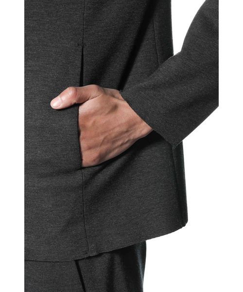 ATTACHMENT（アタッチメント）の「Ry/Nyストレッチポンチ　３Bジャケット（テーラードジャケット・メンズ・グレー系その他/ブラック・2/3/1）」の12枚目の写真