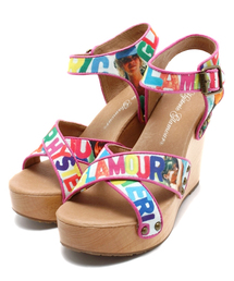 HYSTERIC GLAMOUR | NUDE AND LOGO総柄 サンダル(サンダル)