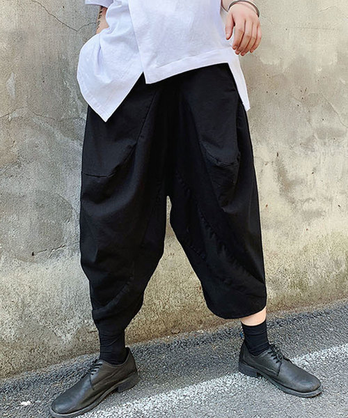 MGV（エムジーヴィー）の「【MGV】リラックスHAKAMAバルーンパンツ（その他パンツ・メンズ・ブラック・MEDIUM/LARGE）」の3枚目の写真