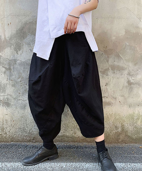 MGV（エムジーヴィー）の「【MGV】リラックスHAKAMAバルーンパンツ（その他パンツ・メンズ・ブラック・MEDIUM/LARGE）」の4枚目の写真