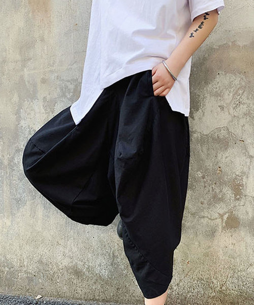 MGV（エムジーヴィー）の「【MGV】リラックスHAKAMAバルーンパンツ（その他パンツ・メンズ・ブラック・MEDIUM/LARGE）」の5枚目の写真