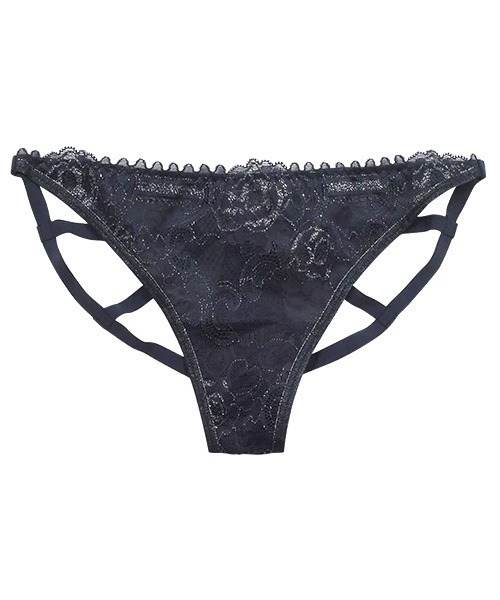 【ANNEBRAバイカラー ③点セット】アンブラ Black + ♡ショーツ Rose3 バックオープンデザインショーツ（ショーツ）｜ANNEBRA