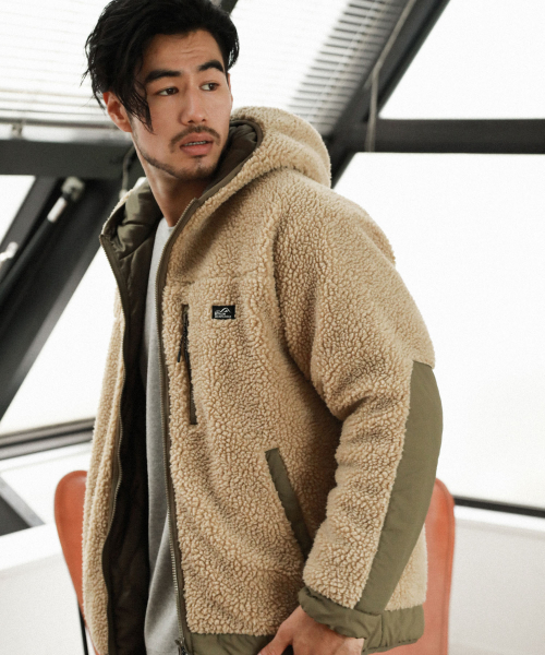 メンズファッション 「BAYFLOW」 ブルゾン LARGE ベージュ メンズ
