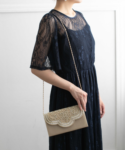 セール 結婚式 お呼ばれ対応パーティーバッグ ビジュサテンクラッチバッグ トートバッグ Prose Verse プロズヴェール のファッション通販 Zozotown