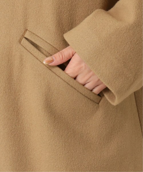 B.C STOCK(ベーセーストック)の「ビシュウメルトンフレアーコート(その他アウター・レディース・ベージュ/ネイビー/カーキ・FREE)」の21枚目の写真